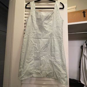 Lulu's Mini Green Gingham Dress Bodycon